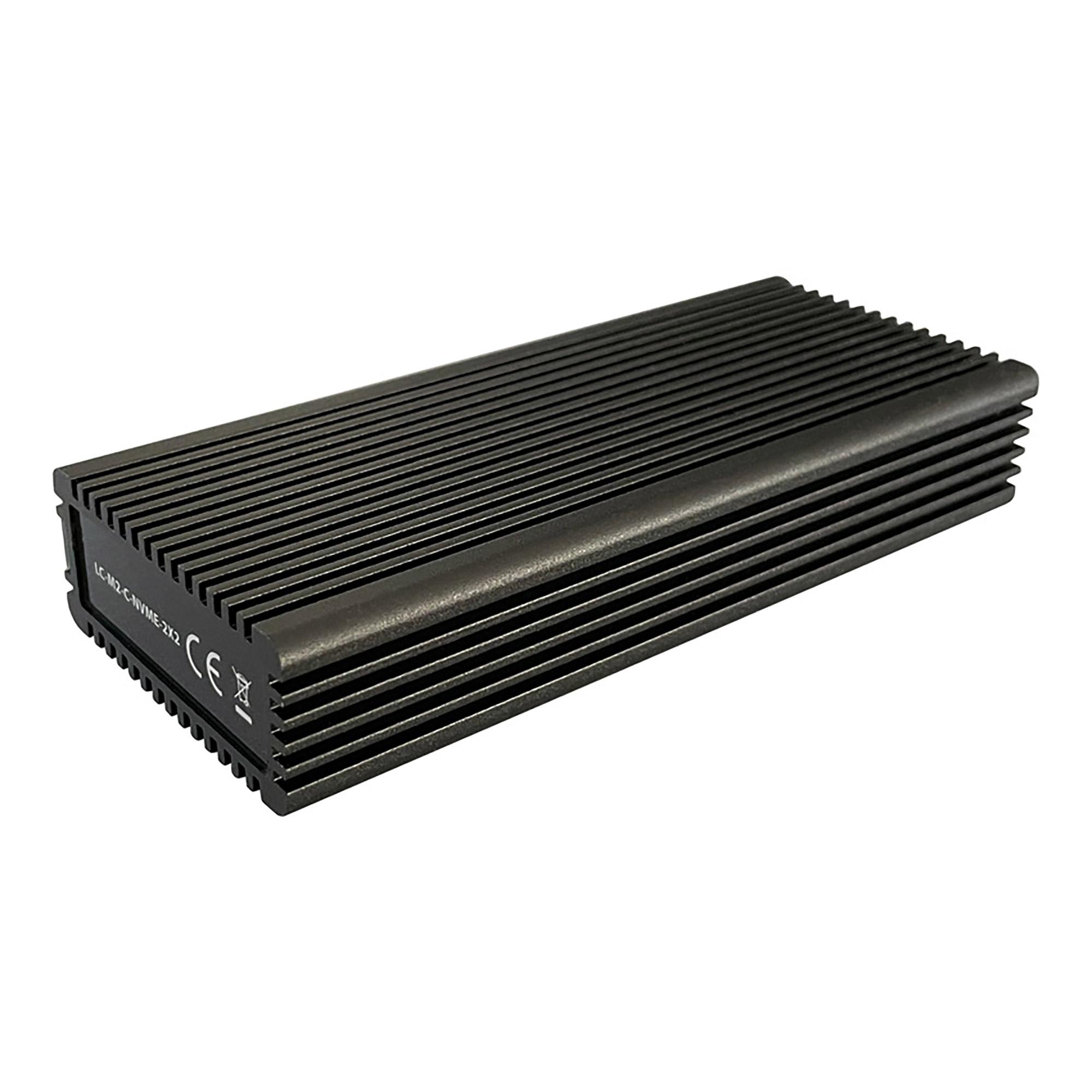 Custodia LC-POWER USB-C per un NVMe USB3.2 Gen 2x2, per un SSD NVMe M.2