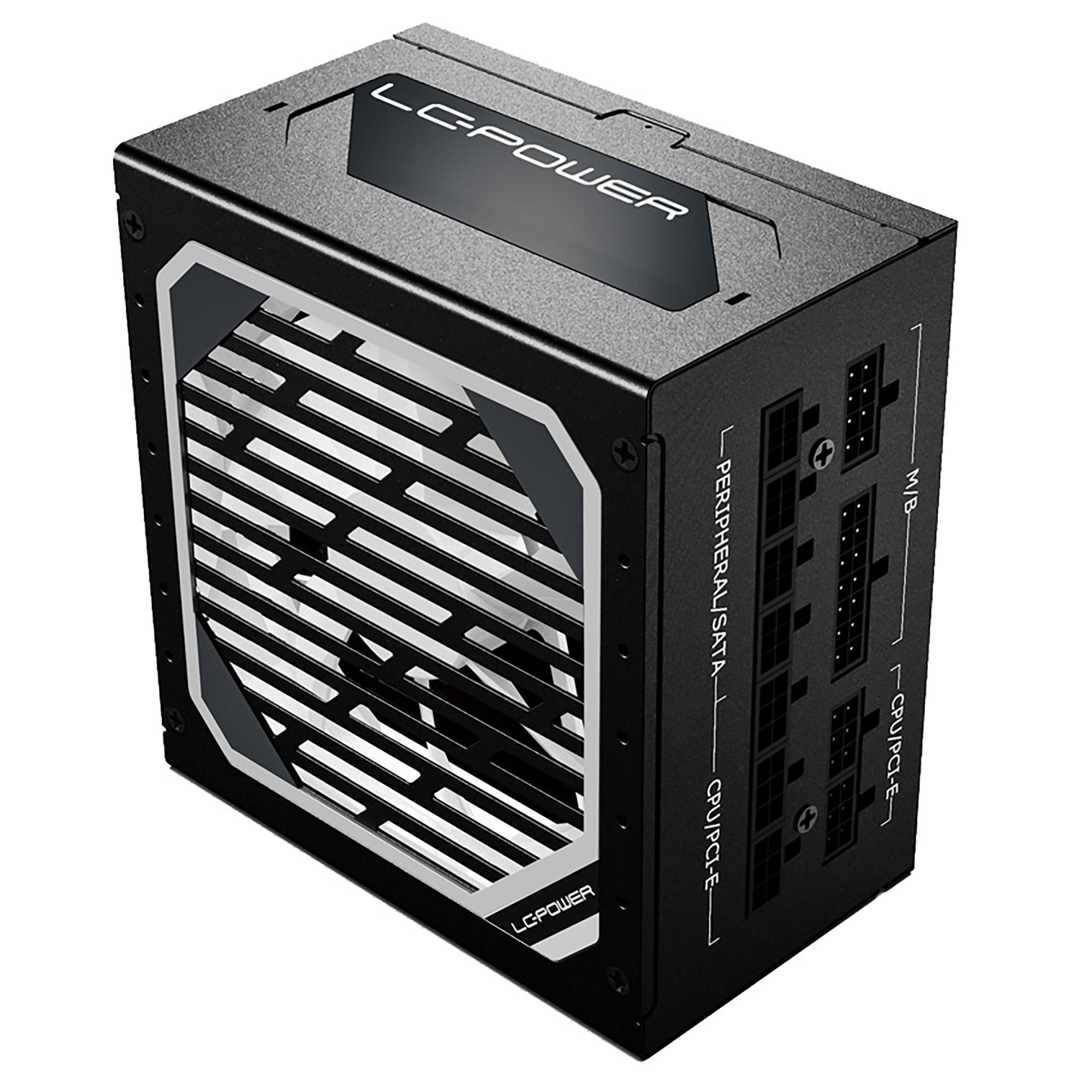 LC-Power LC1000M V2.31 alimentatore per computer 1000 W 20+4 pin ATX ATX Nero (Netzteil ATX LC-Power 1000W/120mm 80+ Gold Super