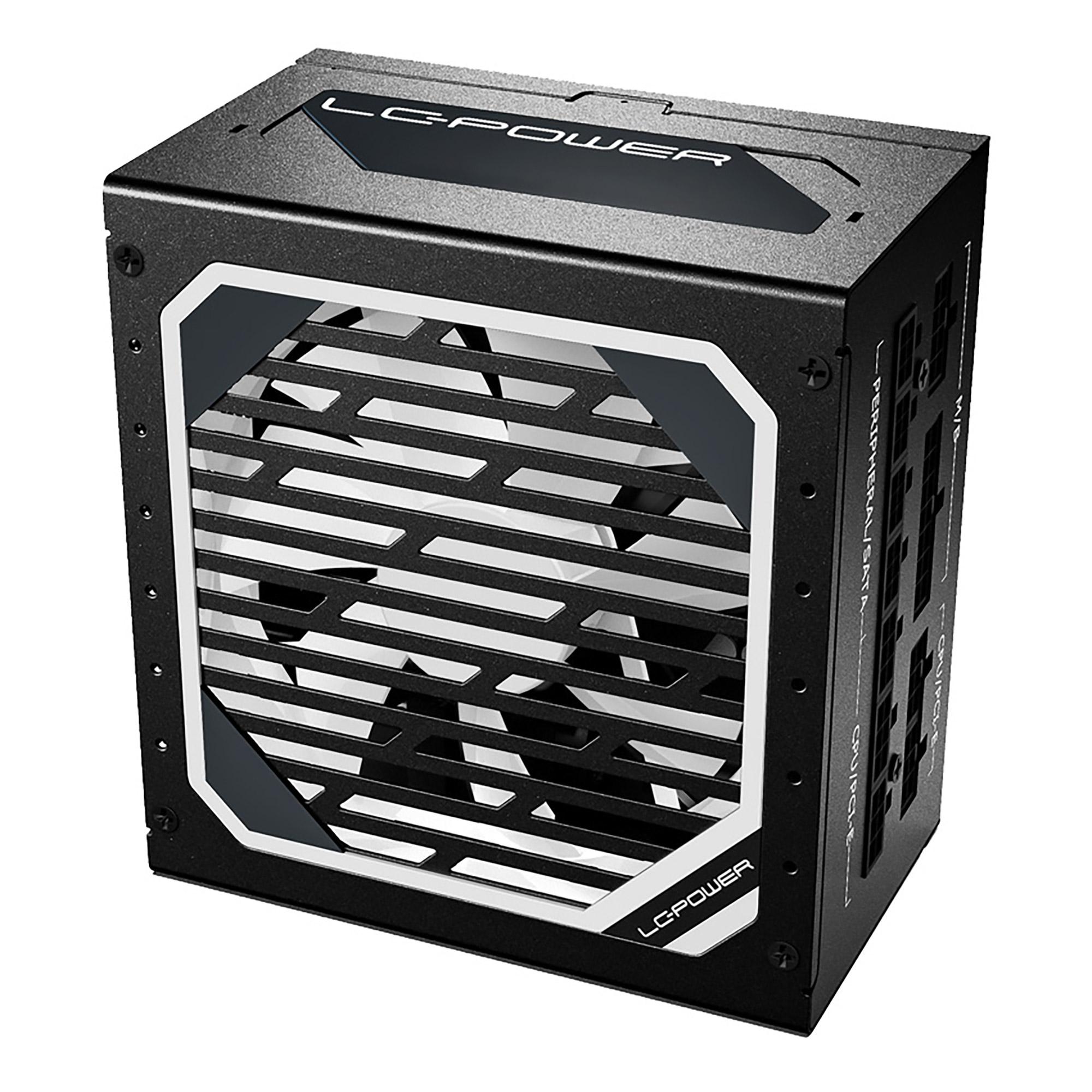 LC-Power LC1000M V2.31 alimentatore per computer 1000 W 20+4 pin ATX ATX Nero (Netzteil ATX LC-Power 1000W/120mm 80+ Gold Super