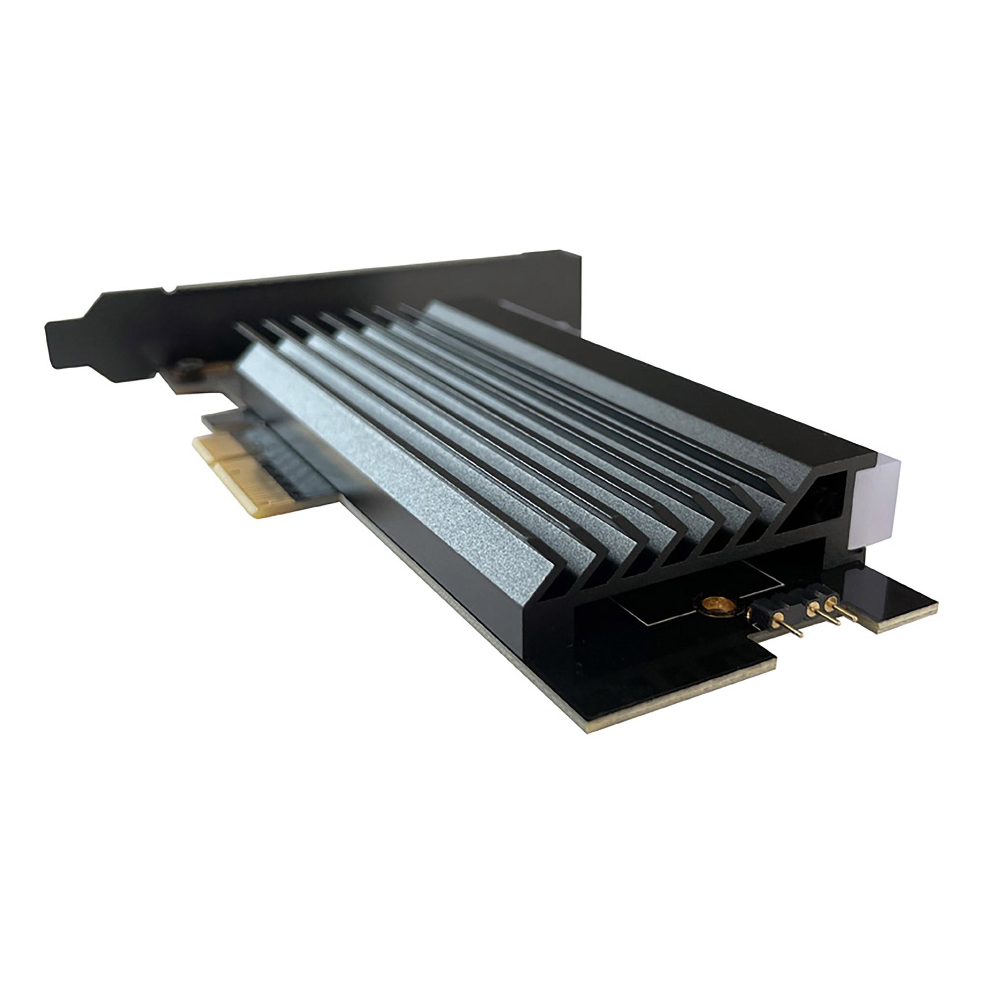 LC-POWER PCI-Controller F.1xm.2 NVME F.1xm.2 NVME-SSD, M. Cooling Body, Argb