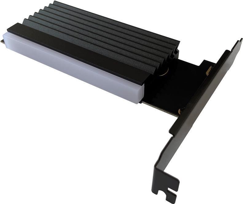LC-POWER PCI-Controller F.1xm.2 NVME F.1xm.2 NVME-SSD, M. Cooling Body, Argb