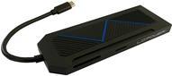 LC-POWER USB 3.2 HUB-C-Multi-6-RGB HUB esterno con lettore di schede, ricarica e HDMI