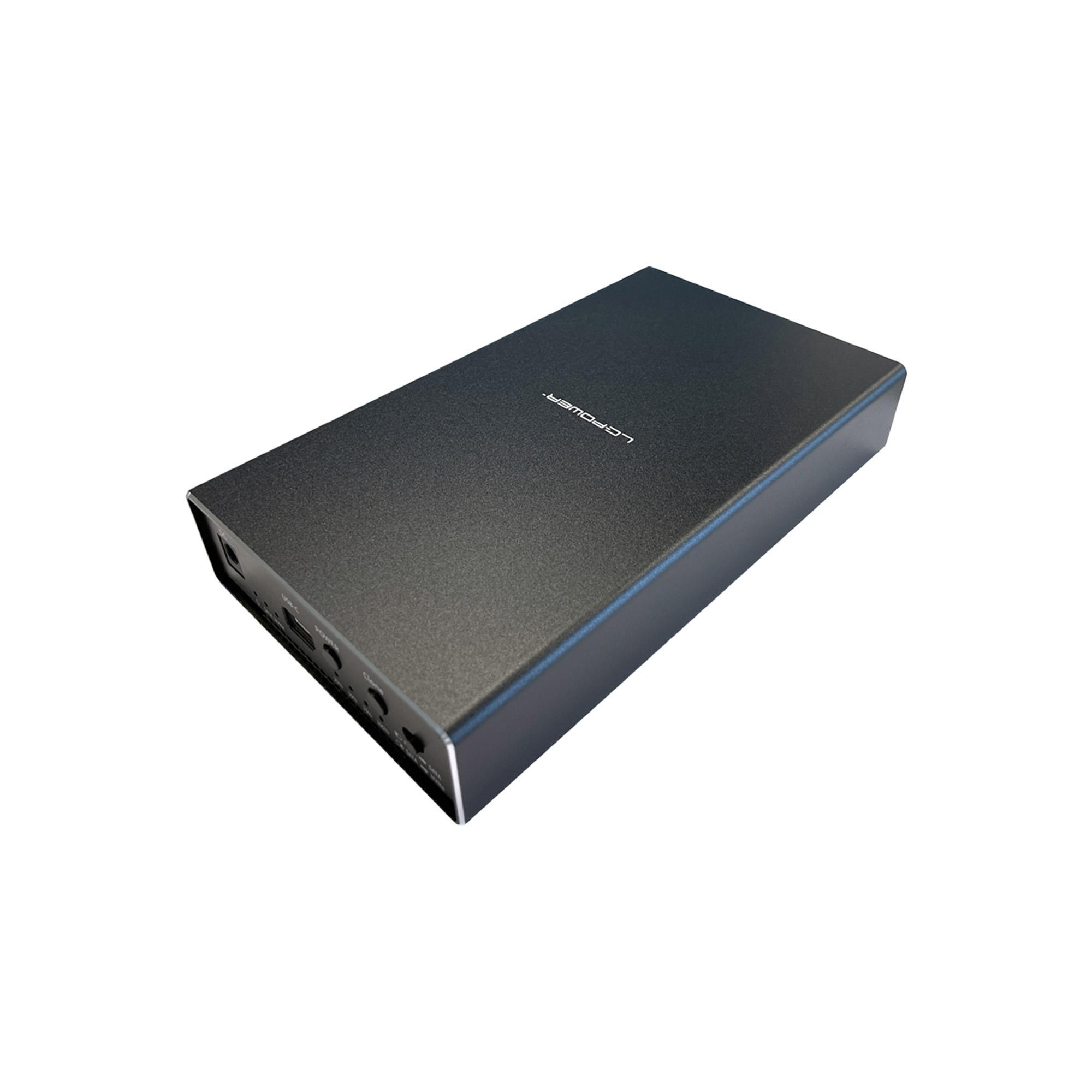 Docking station LC-POWER USB3.2 nero, f.3.5''-HDD e NVMe-M.2-SSD, USB