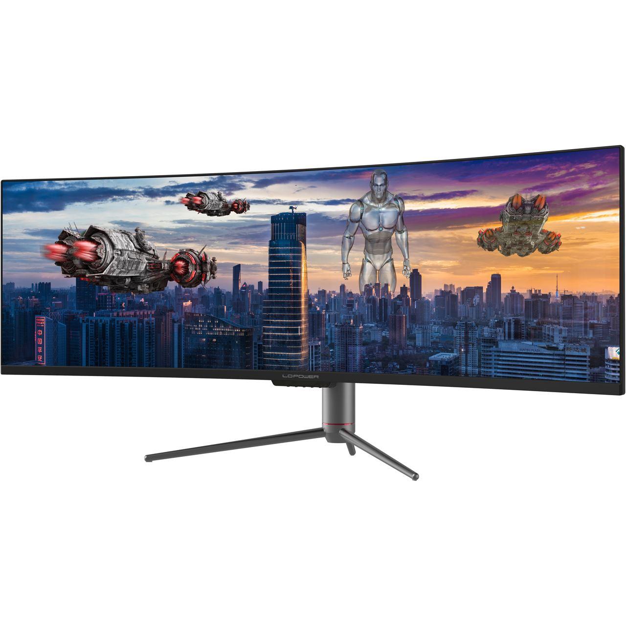 LC-Power LC-M49-DQHD-120-C-Q LED display 124,5 cm [49] 5120 x 1440 Pixel UltraWide Quad HD QLED Nero (LC Power LED-sk?rm - 49)