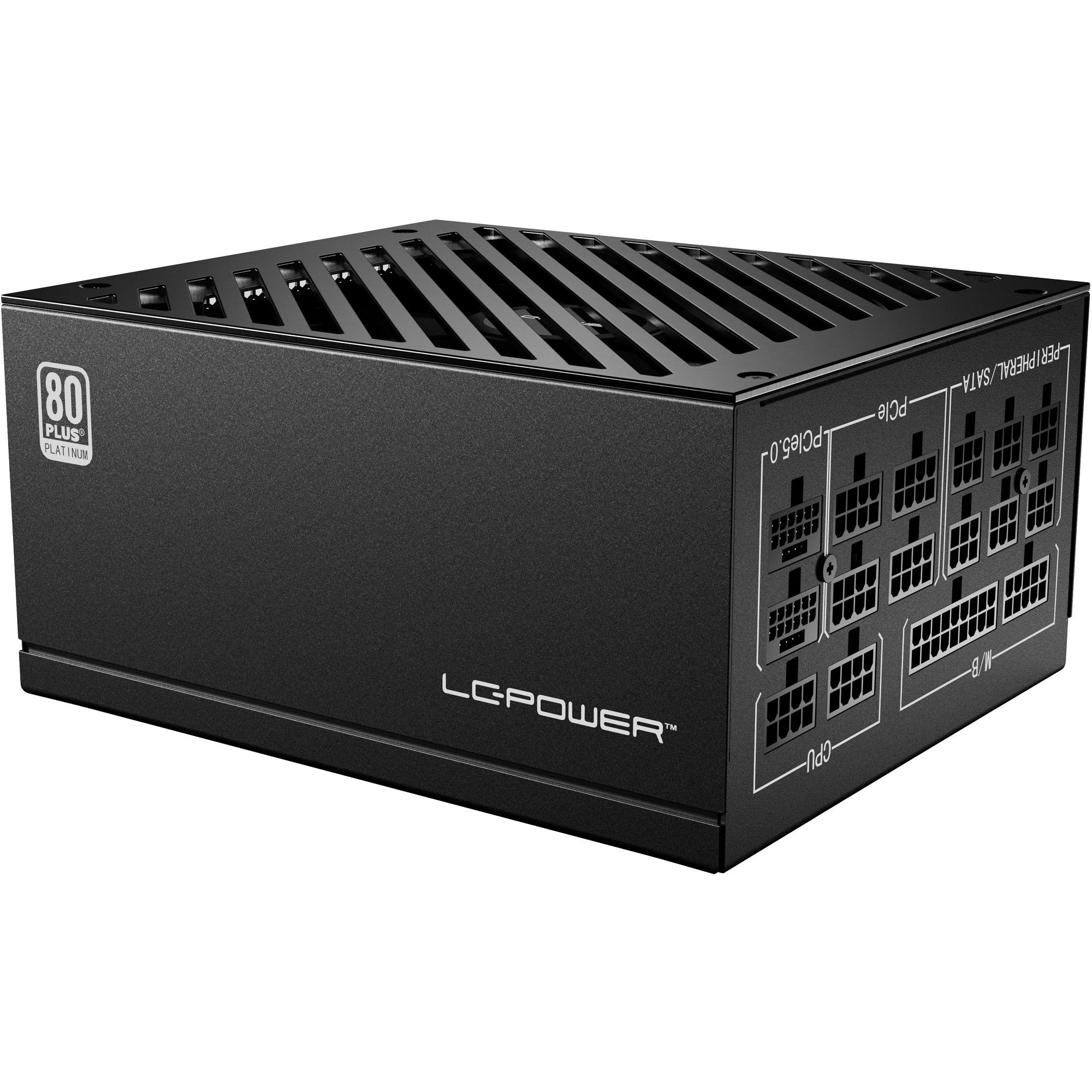 LC-Power LC1200P V3.0 alimentatore per computer 1200 W 20+4 pin ATX ATX Nero (Netzteil ATX 3.0 LC-Power 1200W/135mm 80+ Platinu