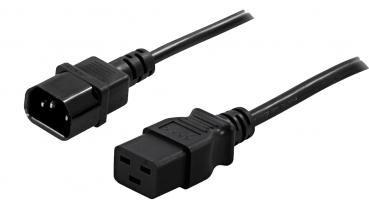 PowerWalker 91010040 cavo di alimentazione Nero Accoppiatore C14 Accoppiatore C19 (IEC C19 to IEC C14 converter - 18m - Connect