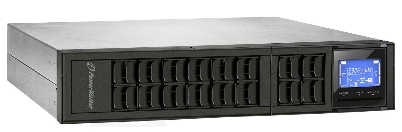 PowerWalker VFI 3000 CRM LCD 3 kVA (VFI 3000 CRM UPS 3000VA/2400W - 3000VA/2400W Online, 2-in-1 - Rack/Tower Design - Warranty: