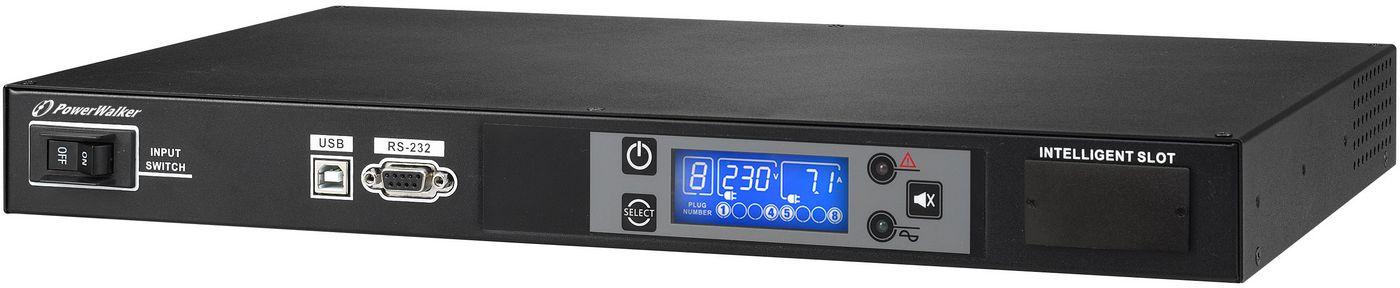 PowerWalker RC-16A unitÃƒÆ’Ã‚Â  di distribuzione dell'energia [PDU] 8 presa[e] AC 1U Nero (PDU RC-16A - Power Distrib
