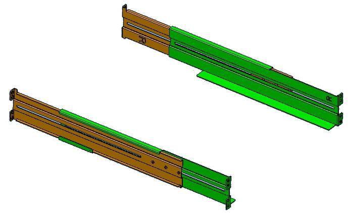 PowerWalker RK6 Kit di montaggio (Rack Mount Kit RK6 - for VI R1U Series - Warranty 24M)