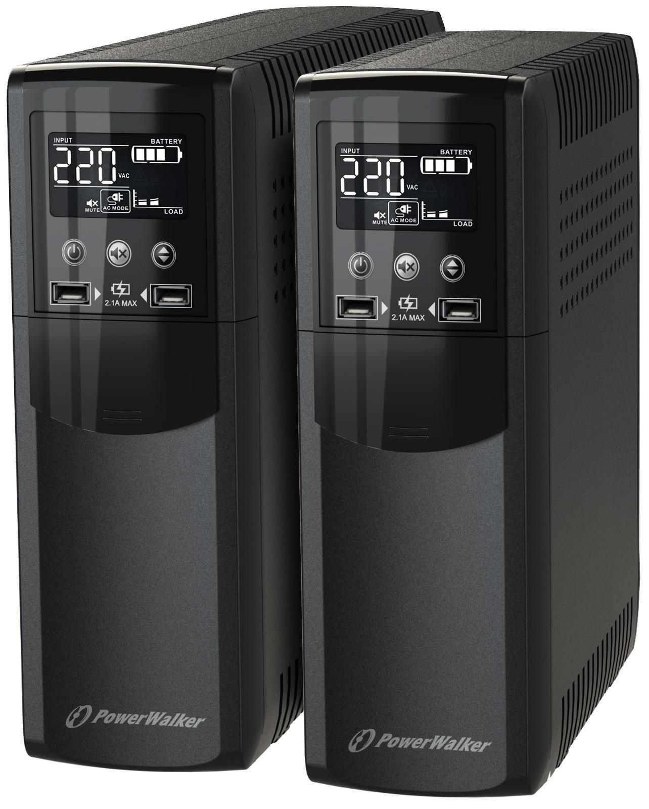 PowerWalker VI 1500 CSW A linea interattiva 15 kVA 900 W 4 presae AC (VI 1500 CSW Line-Interactive - 1.5 kVA 900 W 4 AC outlets