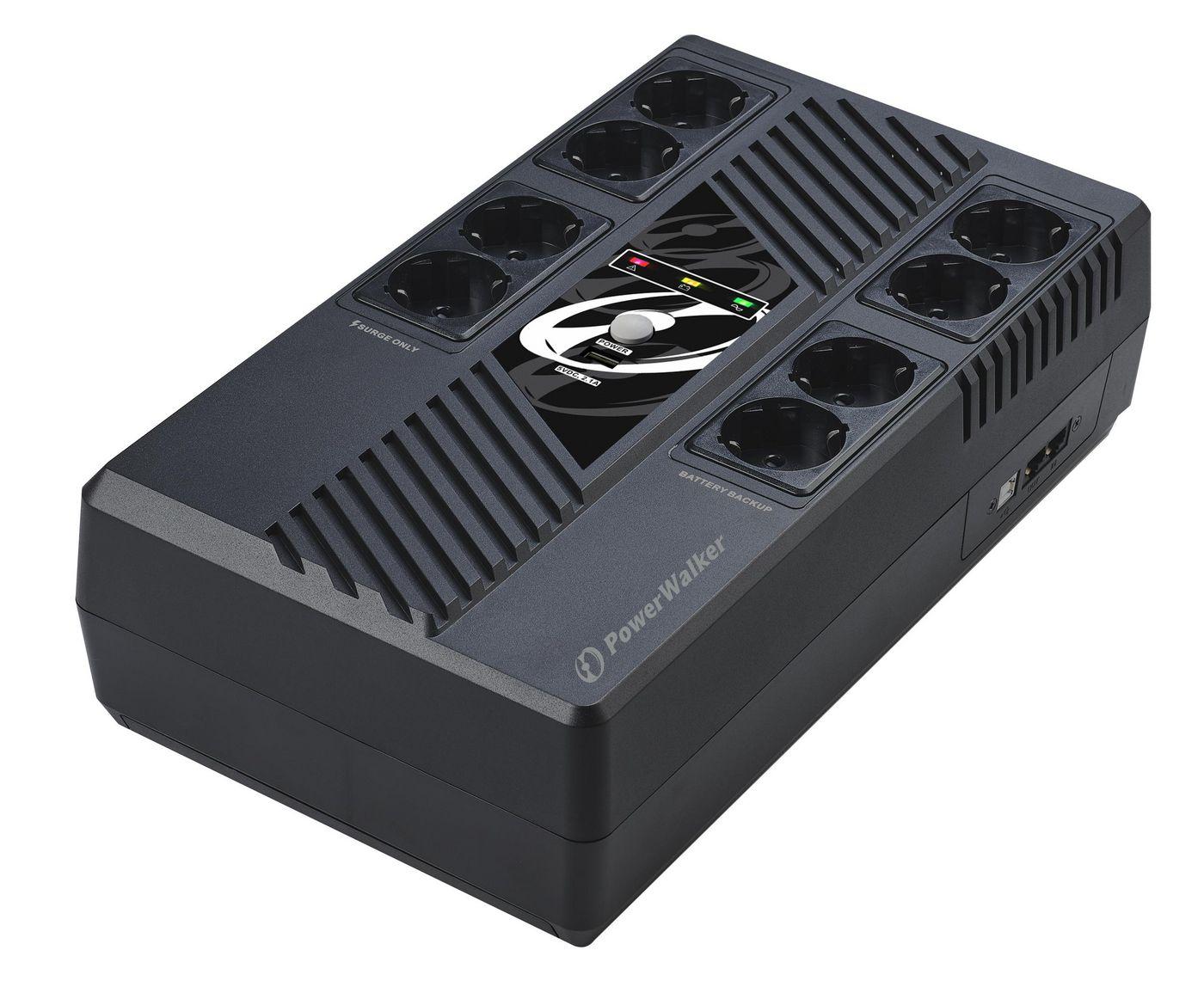PowerWalker VI 600 MS FR gruppo di continuit UPS A linea interattiva 06 kVA 360 W 8 presae AC (VI 600 MS FR UPS 600VA/360W - L