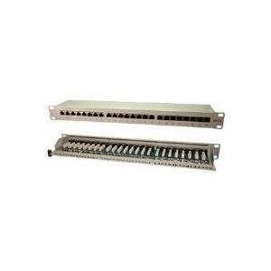 LogiLink 48.30 cm (19 ") Pannello patch Cat. 6, schermato, porta 24, 1 he 24 x porte RJ45, completamente schermate, realizzate