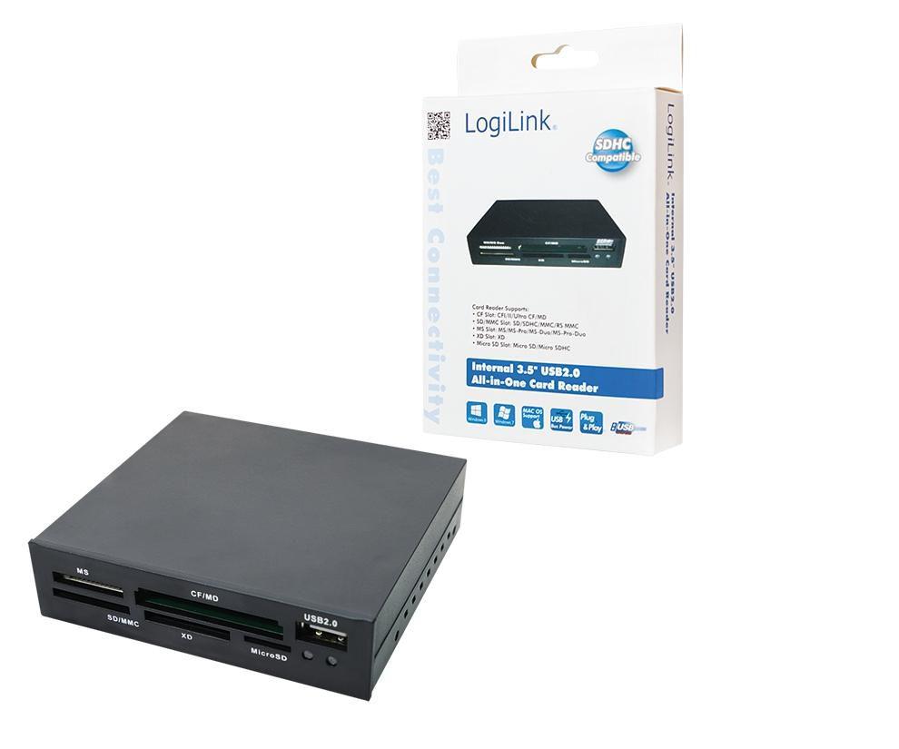 LogiLink Cardreader 35 USB 2.0 Kortlser USB 2.0