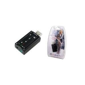 Logilink USB 2.0 Scheda audio con Effetto sonoro Virtual 7.1 offre la possibilità di collegare altoparlanti, microfono, set di