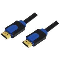 Logilink HDMI Kabel High Speed, con cavo Ethernet, 1,0 m per la trasmissione di dati audio, video ed Ethernet (CHB1101)
