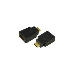 Logilink - Adattatore video/audio/rete - HDMI - HDMI, 19 -pin (W) - a - mini -hdmi, 19 -pin (m) - nero (ah0009)