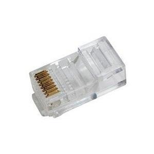 Connettore LogiLink RJ45 per cavo a nastro spina modulare non schermata 8P8C per cavo a nastro contatti dorati (MP0020)