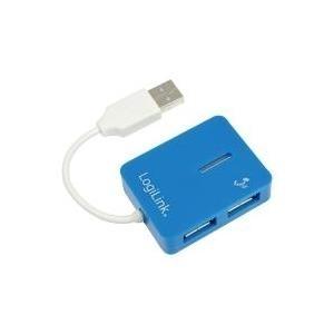 Logilink USB 2.0 HUB a 4 porte blu ''Smile'', max