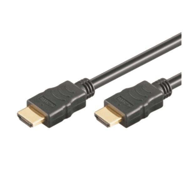 M-Cab 7003019 cavo HDMI 1 m HDMI tipo A Standard Nero (HDMI CABLE 4K30HZ 1M BLACK - HDMI HIGH SPEED W/E CABLE)