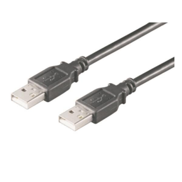M-Cab 7000714 cavo USB 18 m USB 2.0 USB A Nero (1.8M USB 2.0 A TO A CABLE - M/M - BLACK)