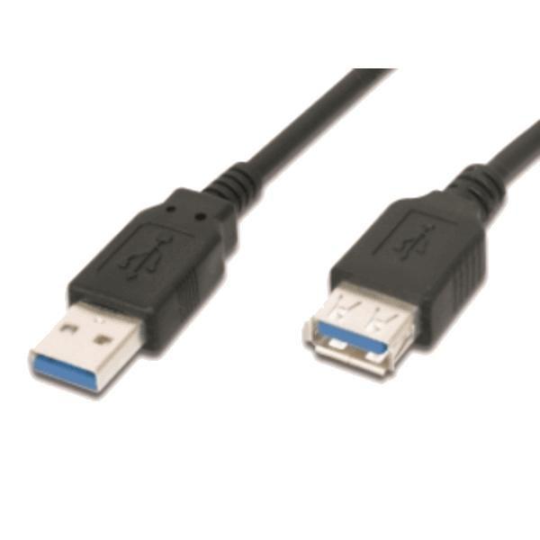 M-Cab 7001167 cavo USB 18 m USB 3.2 Gen 1 3.1 Gen 1 USB A Nero (1.8M USB 3.0 CABLE A-A /M-F BK - .)