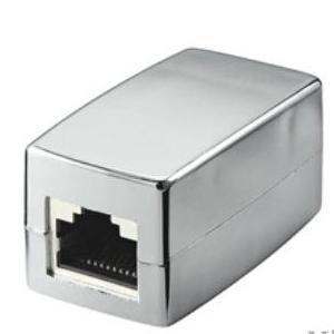 M-Cab CAT6 RJ45 F-F RJ45 F Grigio (CAT6 MODULAR INLINE COUPLER - F/F - RJ45 - SHIELDED - METAL)