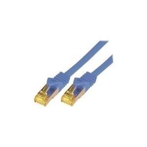 M-Cab 0.25m CAT7 S-FTP cavo di rete Blu 025 m S/FTP S-STP (CAT7 SFTP RJ45 LSZH 0.25M BLUE - 10GBIT RAW PATCH CABLE)