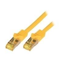 M-Cab 0.5m CAT7 S-FTP cavo di rete Giallo 05 m S/FTP S-STP (CAT7 SFTP RJ45 LSZH 0.5M YEL - 10GBIT RAW PATCH CABLE)