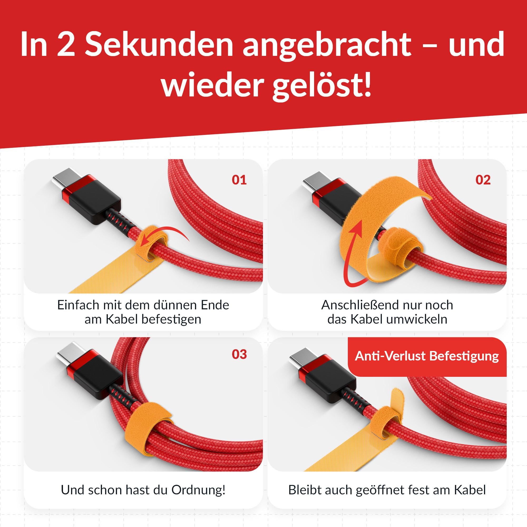 Label-the-cable LTC BASIC fascetta Sintetico Multicolore 10 pezzo[i] (LTC Basic Cable Management Ties [mixed colours])