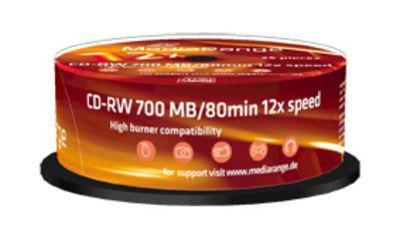 CD-RW 700MB 25pcs Spindel 12x