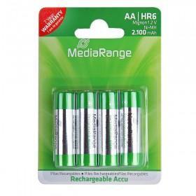 Batteria AA NiMH MediaRange 2100mAh ricaricabile 4 pezzi