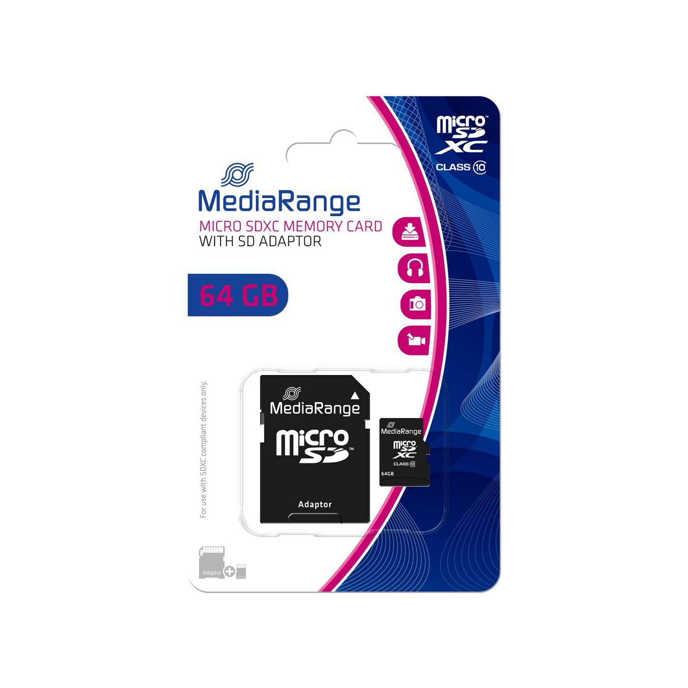 SD MicroSD Card 64GB SD CL.10