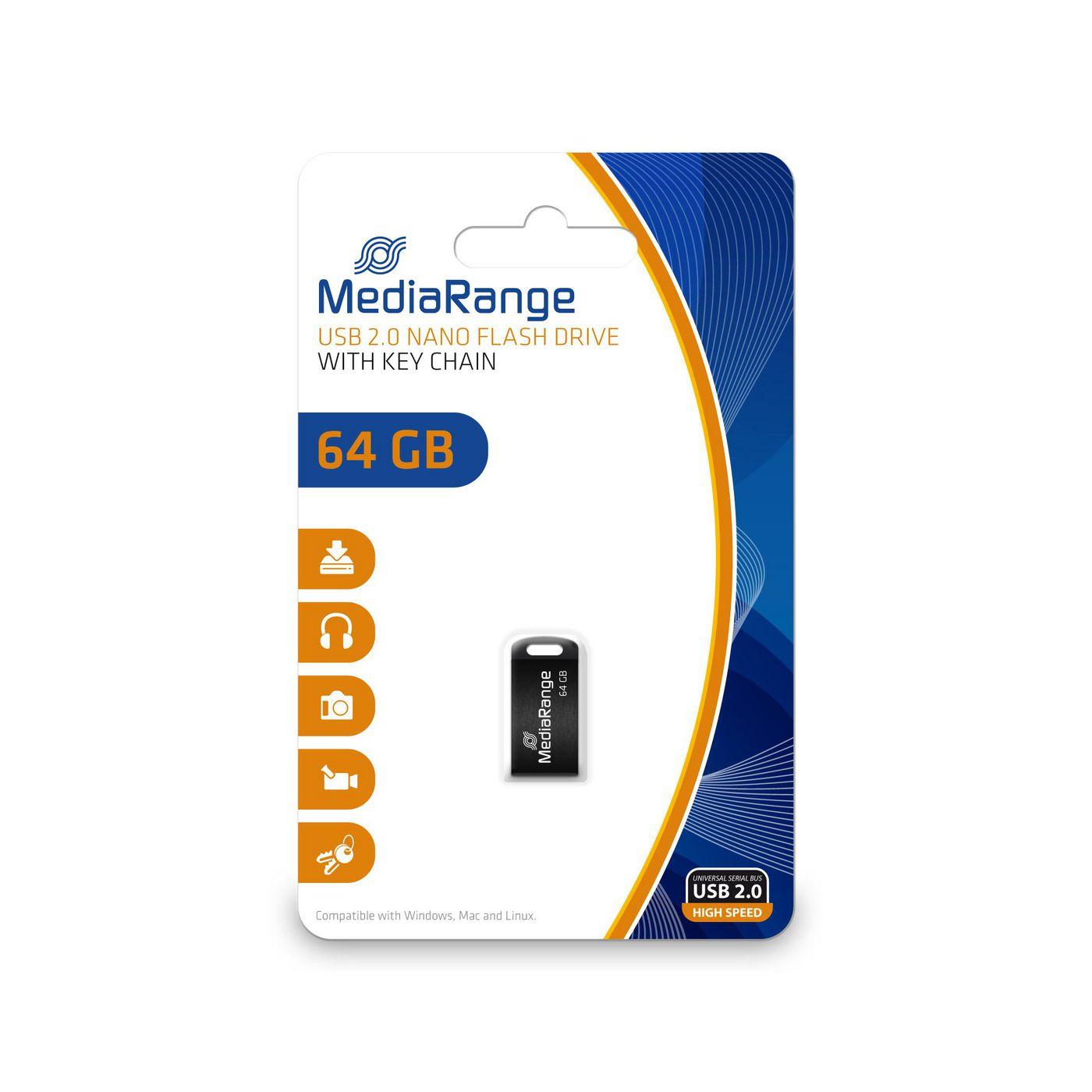 USB-Stick 64GB USB 2.0 Nano