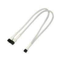 Cavo a Y Molex a 3 pin Nanoxia - alimentazione - 1 x Molex a 3 pin (M) - 2 x Molex a 3 pin (W) - 30 cm - bianco