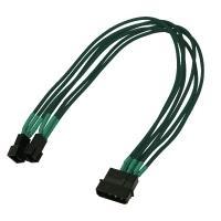 Nanoxia NX42A30G cavo di alimentazione interno 0,3 m (Kabel Nanoxia 4-Pin auf 2 x 3-Pin, Sin)