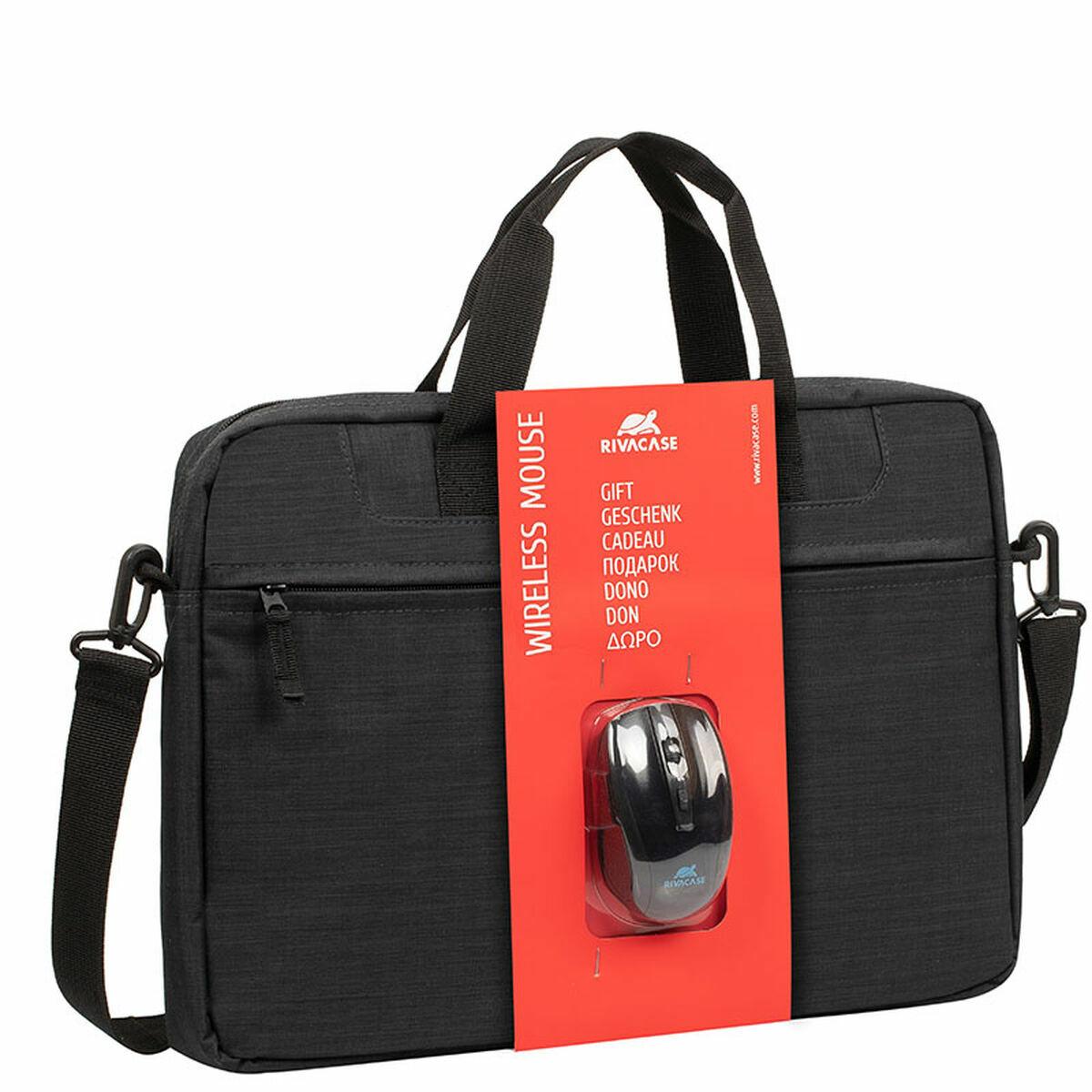 RIVACASE BUNDLE black Laptop bag 15.6" Wireless mouse - R8038BL