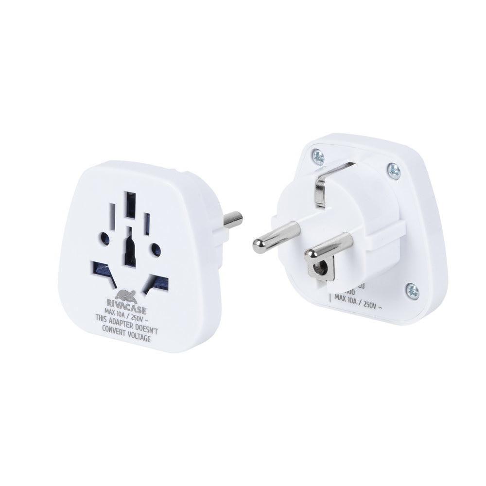 Power Plug Adapter Type C - Europlug Type G Uk White - Warranty 12M