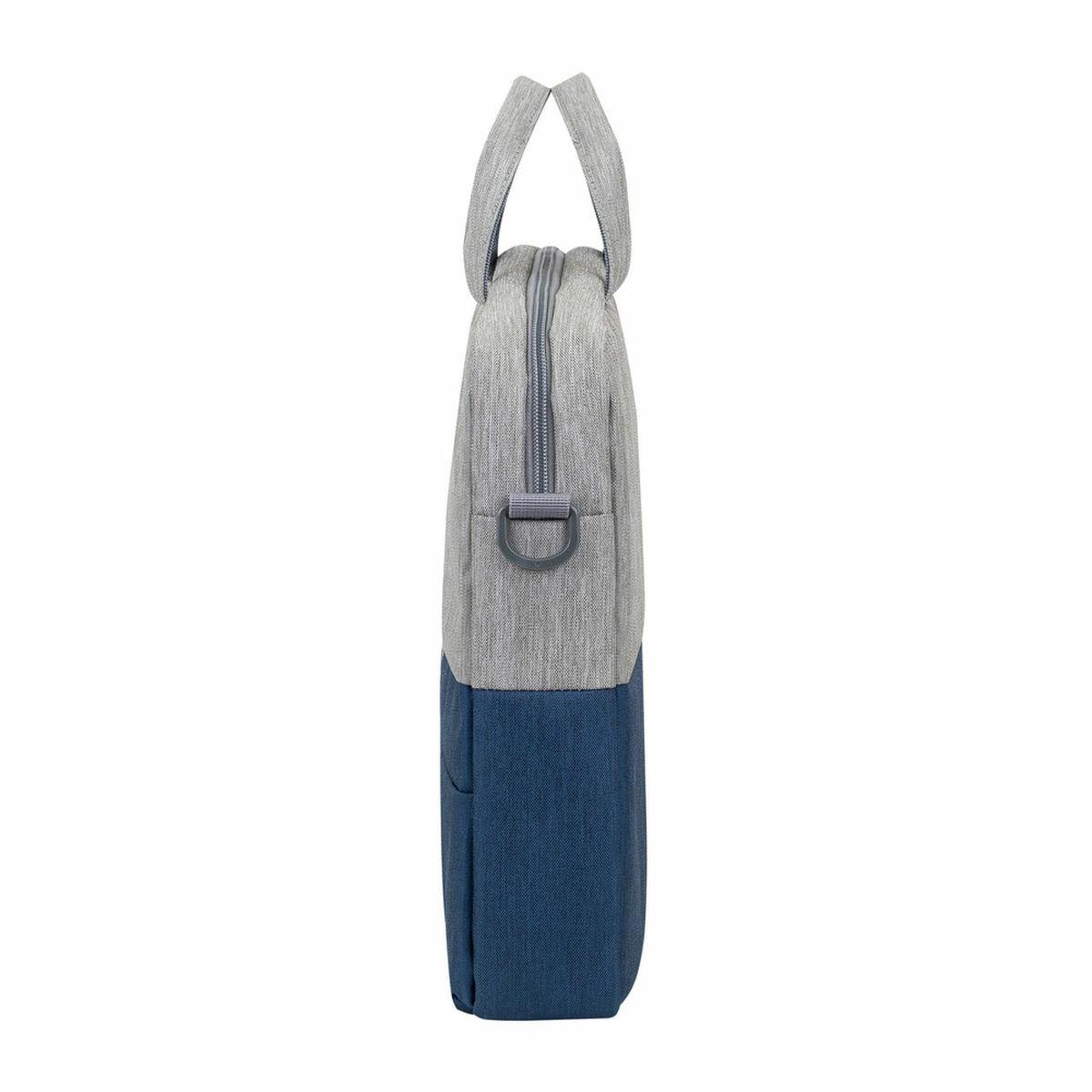 BORSA RIVACASE PRATER 156" antifurto - Grigio /Blu - R7532GD