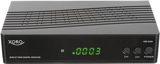HRS 9194, ricevitore Twin HD DVB-S2, nero, predisposto per PVR