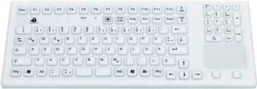 Gett induproof touch USB (DE) Silicone IP68 Funzione di pulizia Disinfettante TouchPad White 107 (KG22204)