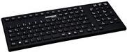 Gett Induproof Smart Classic Black Black USB Silicone IP68 Tastiera Disinfectable Waterproof Black 106 Keys (DE) (KG24206)