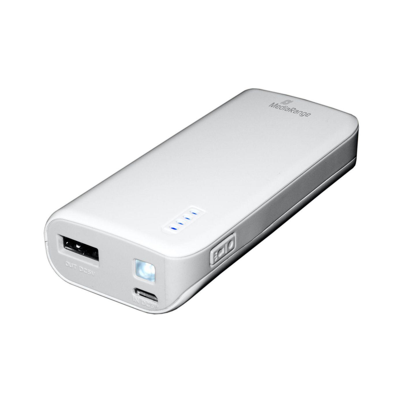 '''Power bank MediaRange MR751 5.200 mAh bianco ''''