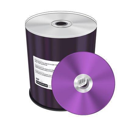 MediaRange DVD-R 47 GB 120 min 16x 100 cakebox inkjet argento