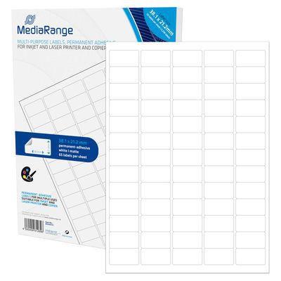MediaRange MRINK151 etichetta autoadesiva Permanente Bianco 3250 pz (MediaRange - etiketter til flere form? LEADTIME6DAYS:leadt