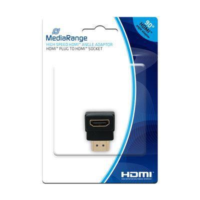 MediaRange MRCS166 adattatore per inversione del genere dei cavi HDMI Nero (MediaRange HDMI High Speed Winkeladapt)
