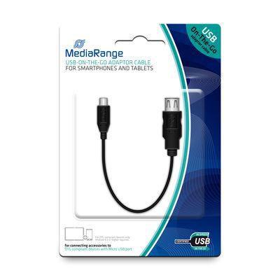 MediaRange MRCS168 cavo USB USB 2.0 0,2 m Micro-USB B USB A Nero (MRCS168)
