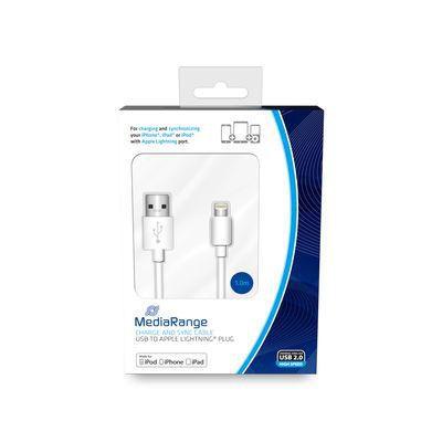 MediaRange MRCS178 cavo Lightning 1 m Bianco (MediaRange Lade- & Datenkabel USB 2.0)