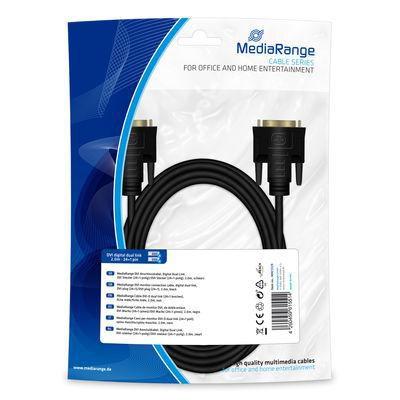 MediaRange MRCS129 cavo DVI 2 m Nero (MediaRange DVI Anschlusskabel 2x DIV [)
