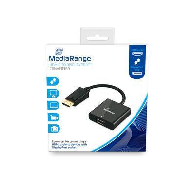 MediaRange MRCS175 cavo e adattatore video 0,15 m HDMI tipo A [Standard] DisplayPort Nero (MediaRange HDMI Buchse/DP STecker 10