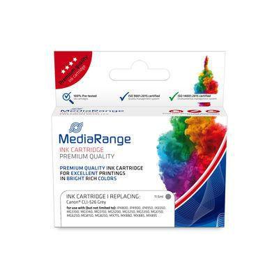 MediaRange MRCC526GY cartuccia d'inchiostro 1 pz Originale Grigio (MediaRange Patrone Canon fÃÂ¼r CLI-526)